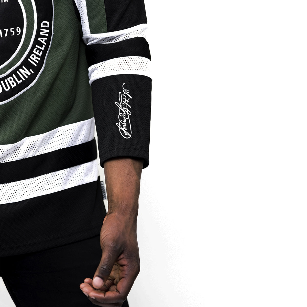 Green & White Hockey Jersey