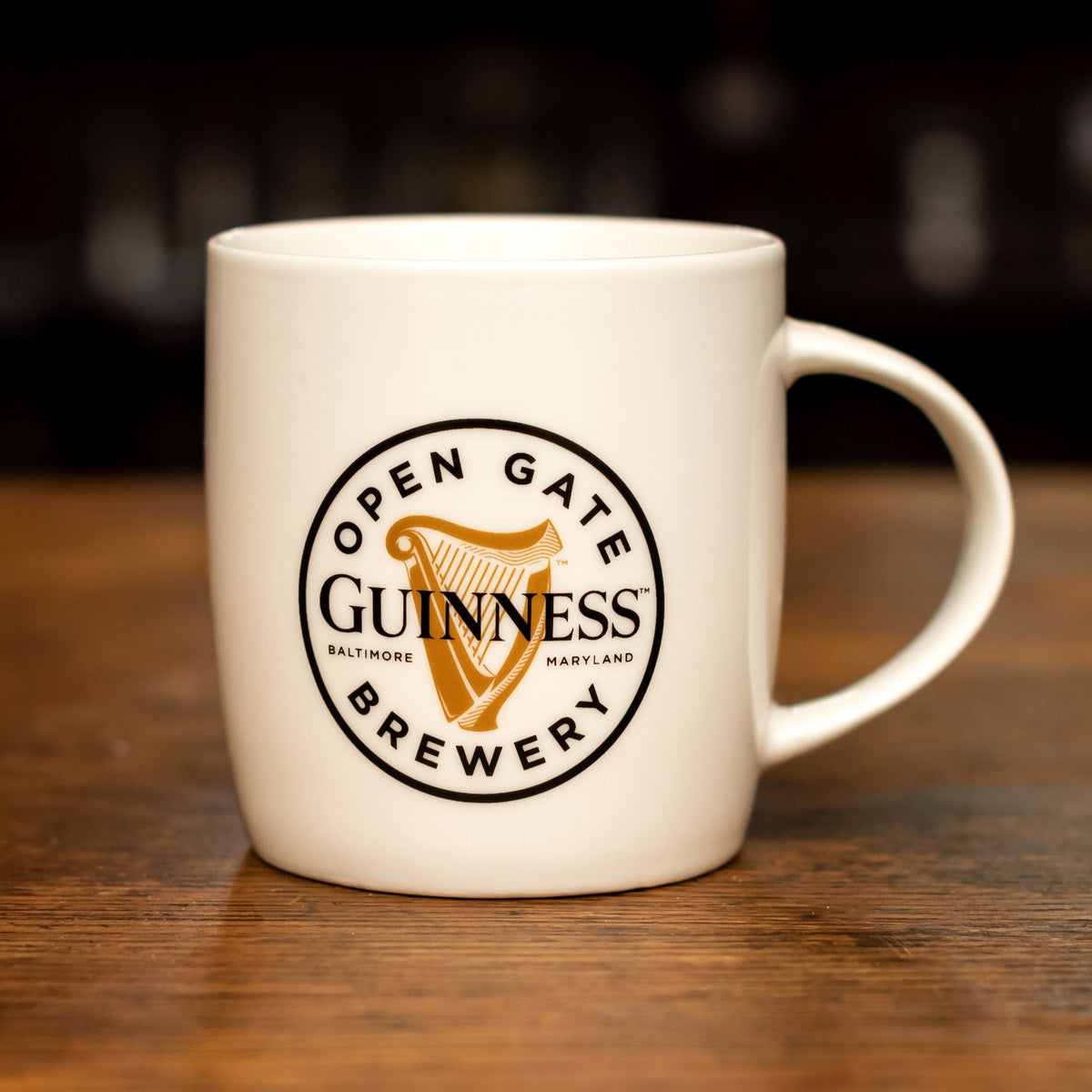 Get your hands on the Guinness Open Gate Brewery White Ceramic Mug from Guinness.