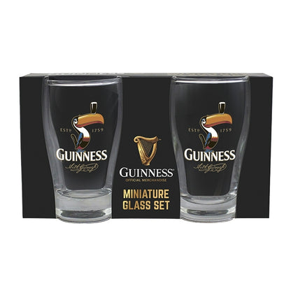 Guinness Toucan Mini Pint Glass 2PK gift set.