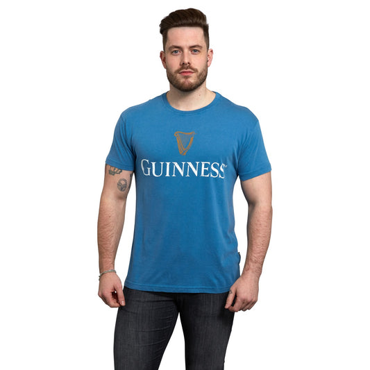 Guinness Trademark Label T-Shirt Blue by Guinness.