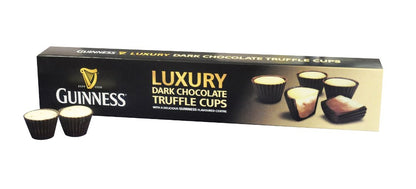 Guinness Luxury Dark Chocolate Truffle Cups offer a decadent indulgence with their luxury dark chocolate truffle cups.
