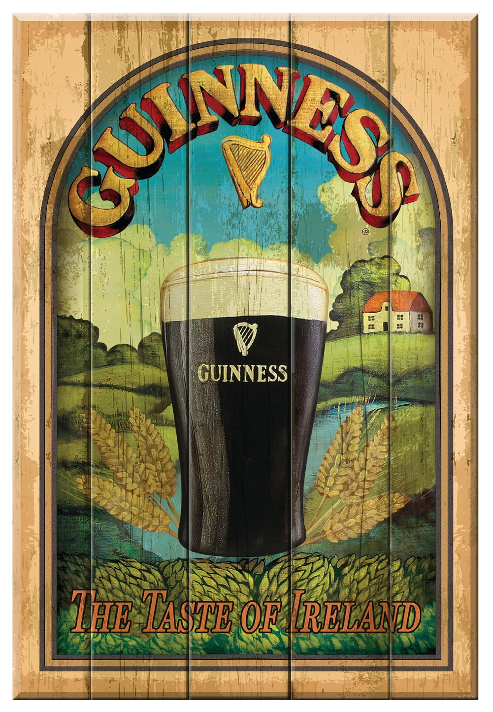 Guinness Taste of Ireland Wooden Sign