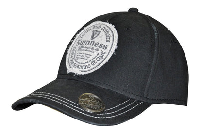 Back view of the Guinness Gaelic Bottle Opener Cap, featuring white embroidery of the number "1759" and an adjustable strap.