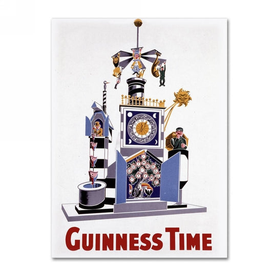 This Guinness Brewery 'Guinness Time I' Canvas Art features a vibrant pop art design that celebrates the iconic brewery.