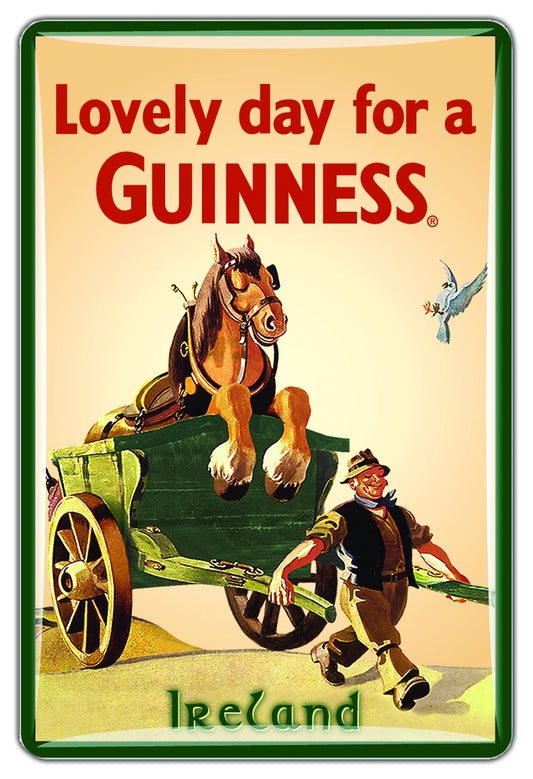 Guinness Epoxy Magnet - Horse & Cart