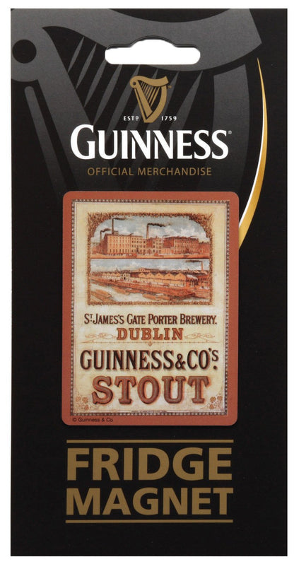 Vintage St James Gate Guinness fridge magnet.