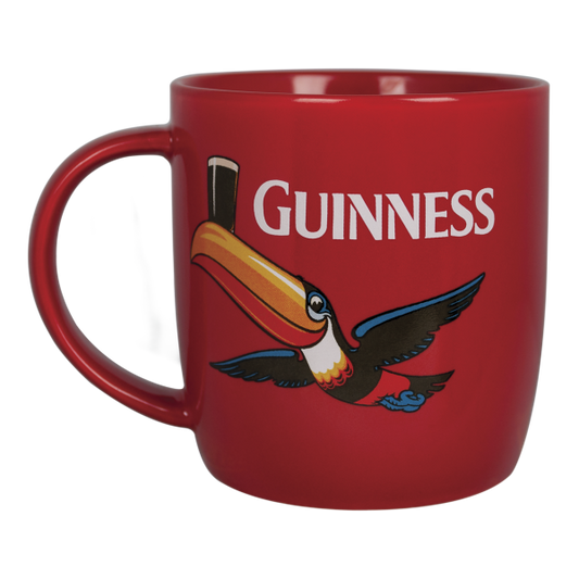 Guinness Red Mug with Flying Toucan