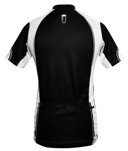 The back view of a Guinness Basic Cycling Jersey.