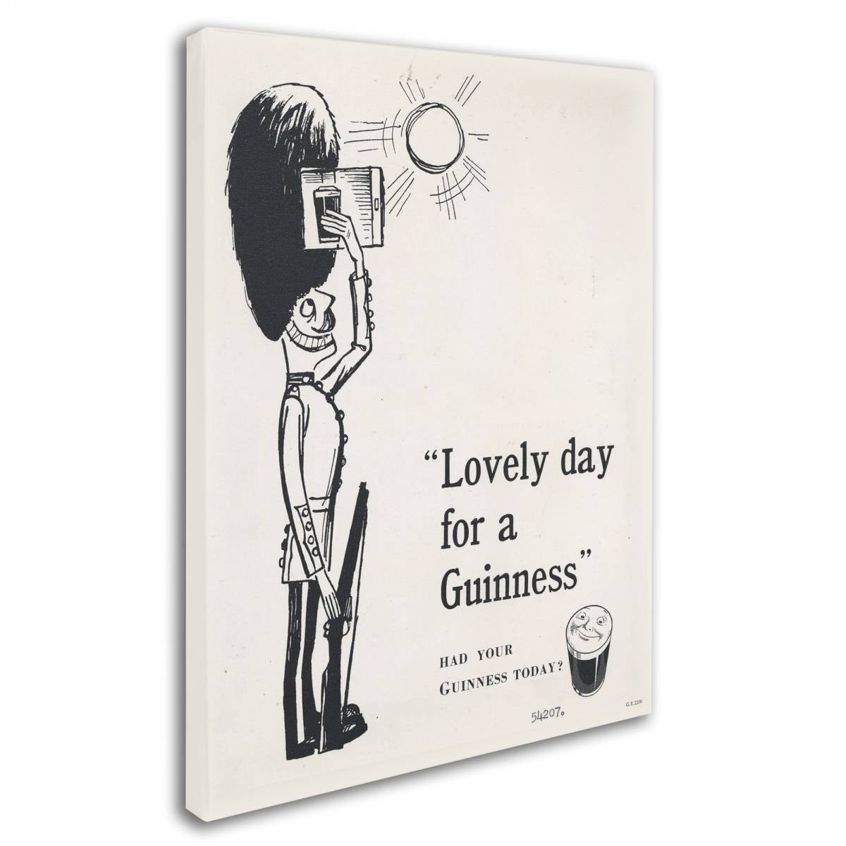 Guinness Brewery 'Lovely Day For A Guinness I' Canvas Art