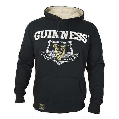 Guinness Signature Black College Hooded Sweatshirt