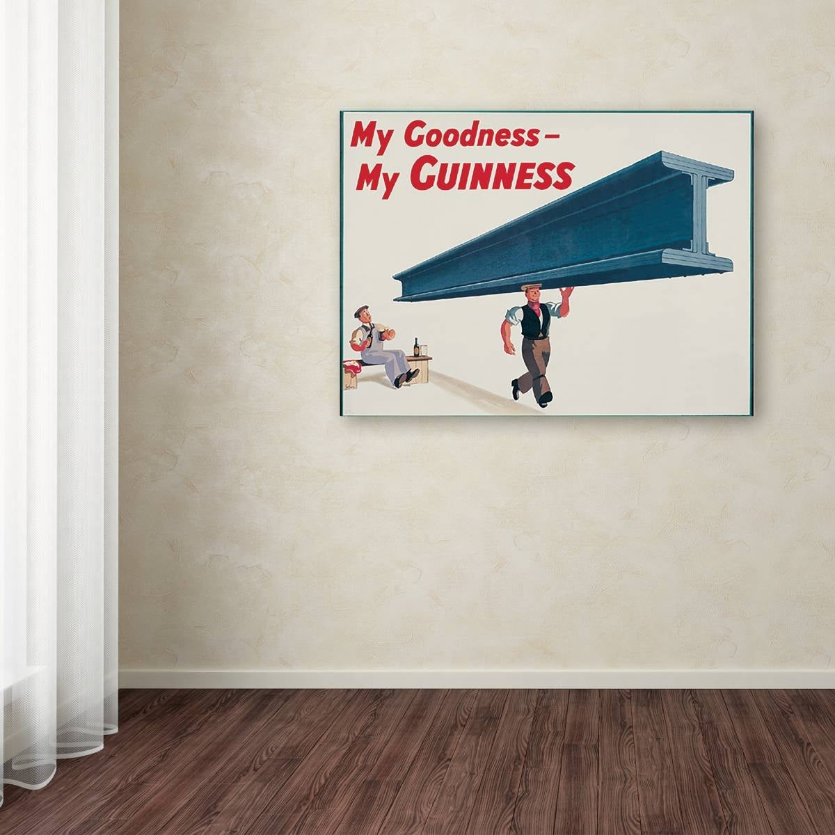 Transform your home bar with a stunning Guinness Brewery 'My Goodness My Guinness XVII' canvas art print.