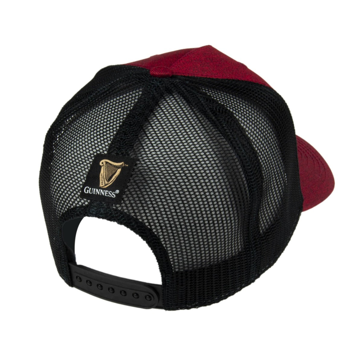 Guinness Trucker Premium Black & Red Rubber Harp Cap