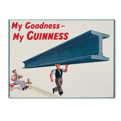 Guinness Brewery 'My Goodness My Guinness XVII' canvas art is a great choice for replacing the canvas art, Guinness poster in the sentence.
