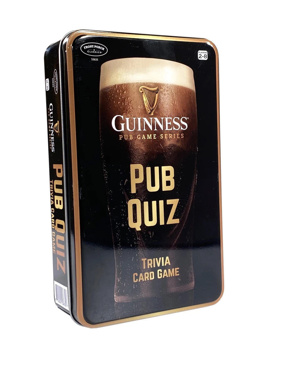 SEO-optimized Guinness Pub Quiz Trivia Card Game in a tin.