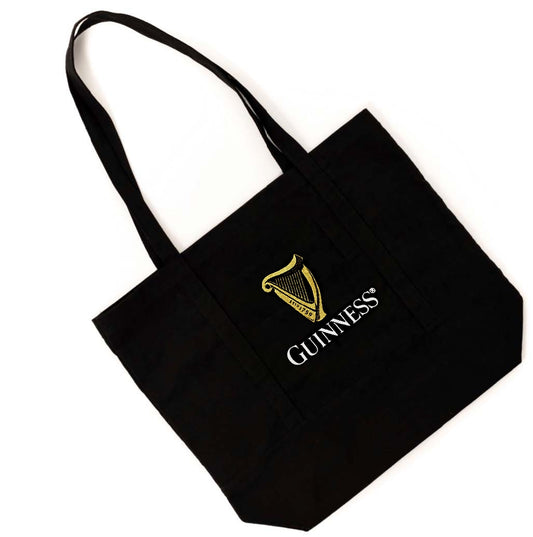 This cotton canvas Guinness tote bag is perfect for shopping.
