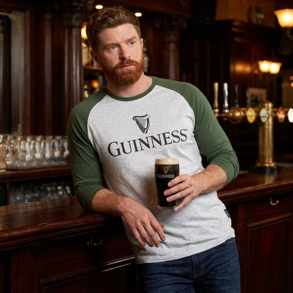 トップス 00s GUINESS BEER baseball shirts Guinness Baseball T-Shirt | Heritage Inspired Everyday Style