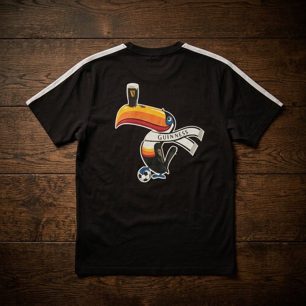Guinness Toucan Soccer Black Tee | Graphic T-Shirt – Guinness