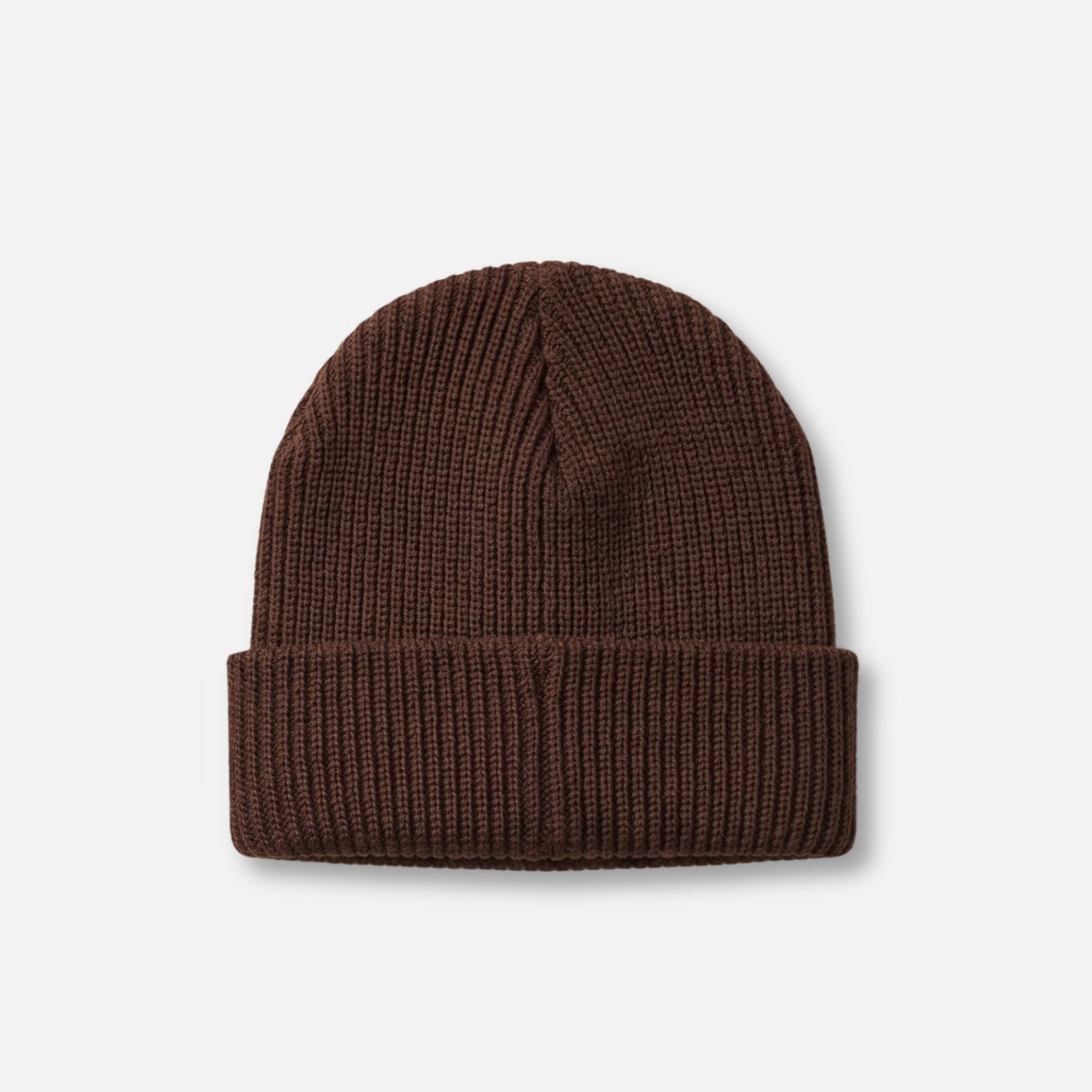 The Guinness Cooperage Brown Knitted Beanie by Guinness Webstore US features a ribbed design and folded cuff, shown on a plain white background.