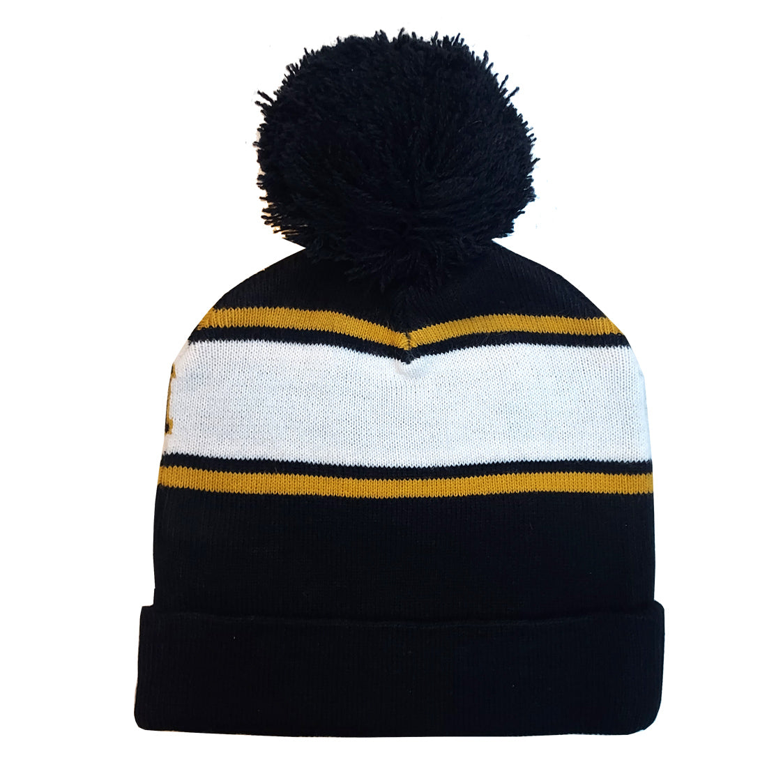 A Guinness Notre Dame Bobble Hat from Guinness Webstore US, perfect for adding a touch of Irish pride to your winter wardrobe.