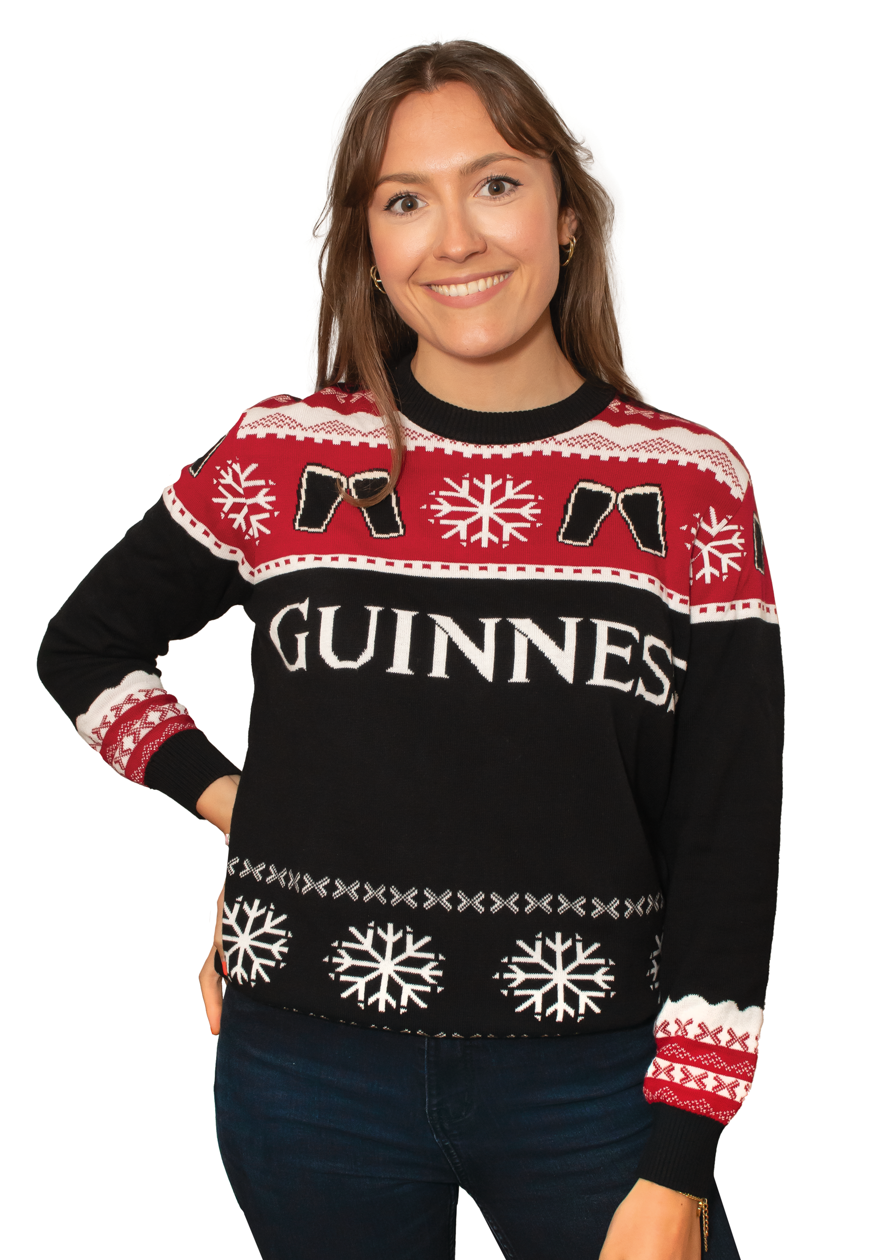 An Official Guinness Holiday Sweater, perfect for festive Guinness enthusiasts.