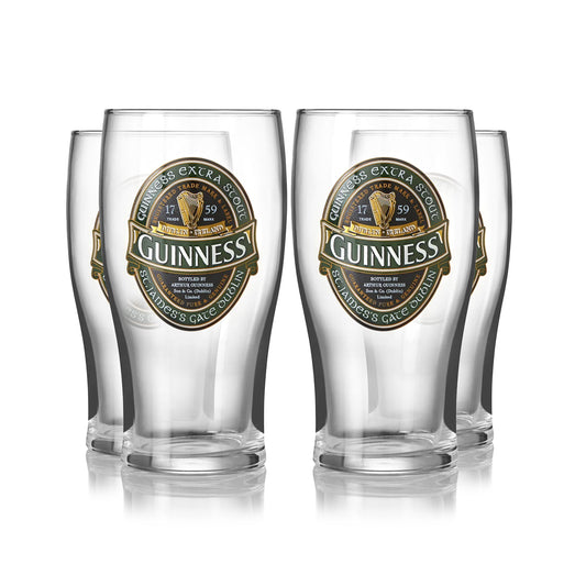 Guinness Ireland Collection Pint Glass 4 Pack by Guinness.