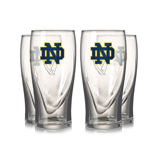 Guinness Notre Dame 16OZ Pint Glass 4 Pack set of 4.
