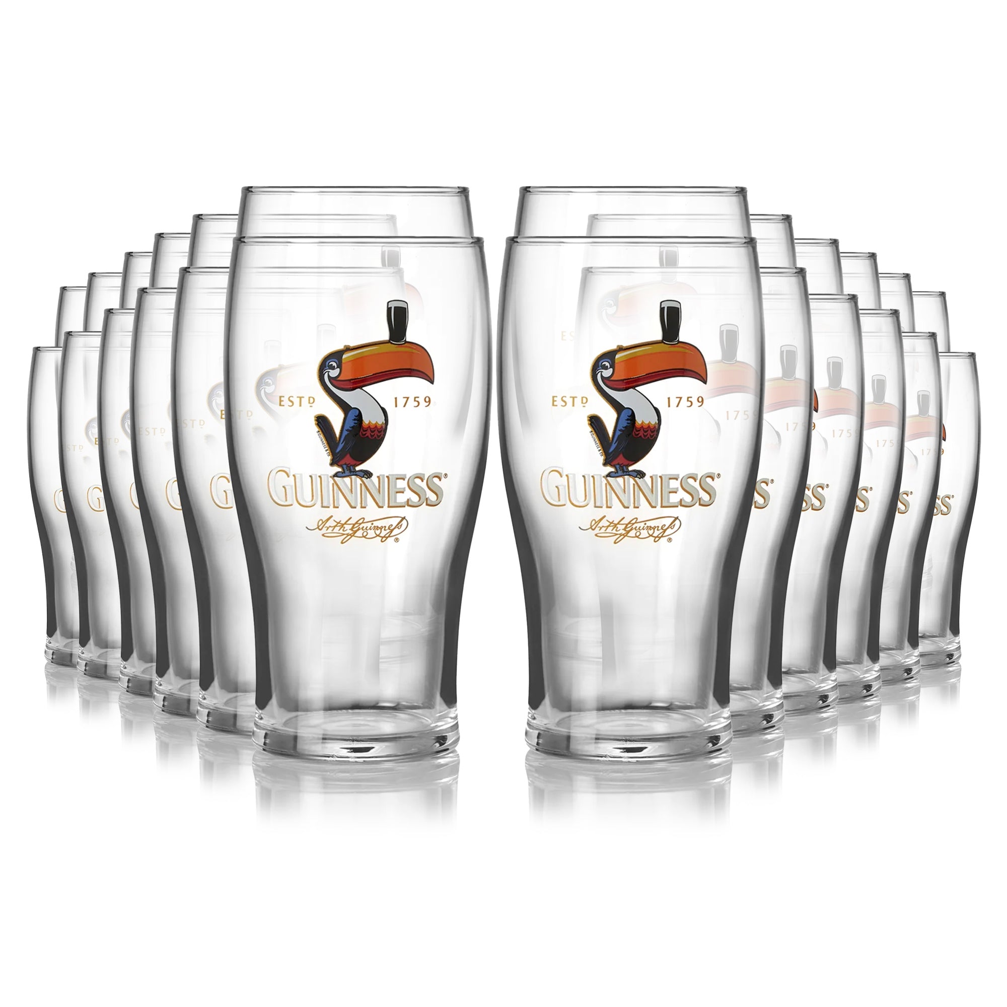 Guinness Toucan Pint Glass 24 Pack – Guinness Webstore US