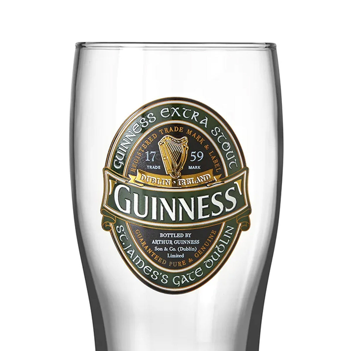 Guinness Vintage Label Pint Glass – Guinness Webstore US