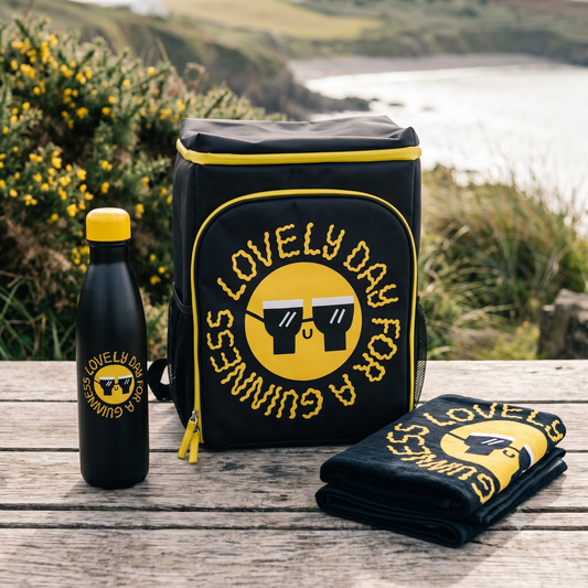 Guinness x Fatti Burke Lovely Day Bundle with cooler bag, water bottle and towel