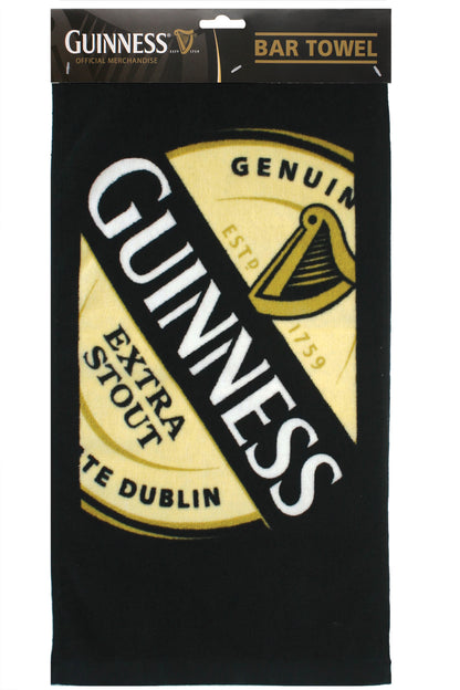 The Label Bar Towel is an essential branding tool for any bar looking to enhance its atmosphere with the iconic Guinness brand.
