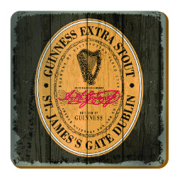 Guinness Label Coaster