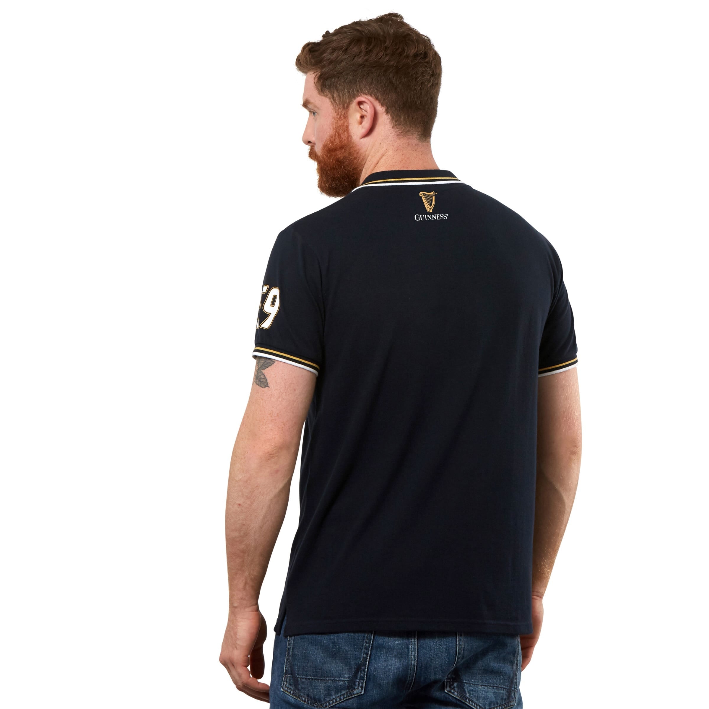 Guinness black sale polo shirt