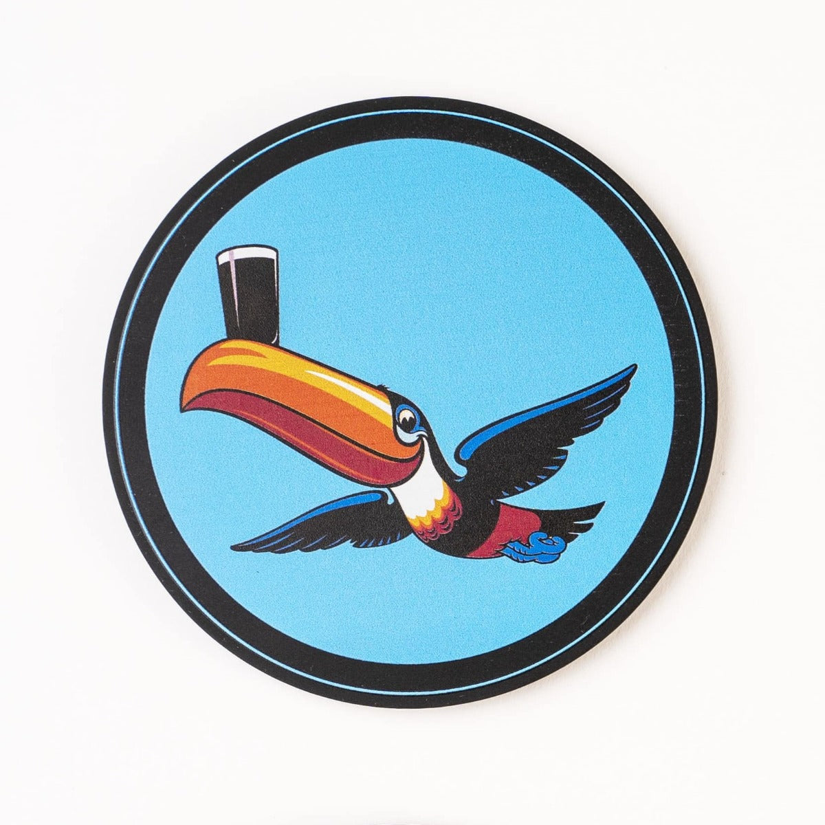 A Guinness Toucan Coasters - Pack of 4, perfect as a gift for beer enthusiasts.