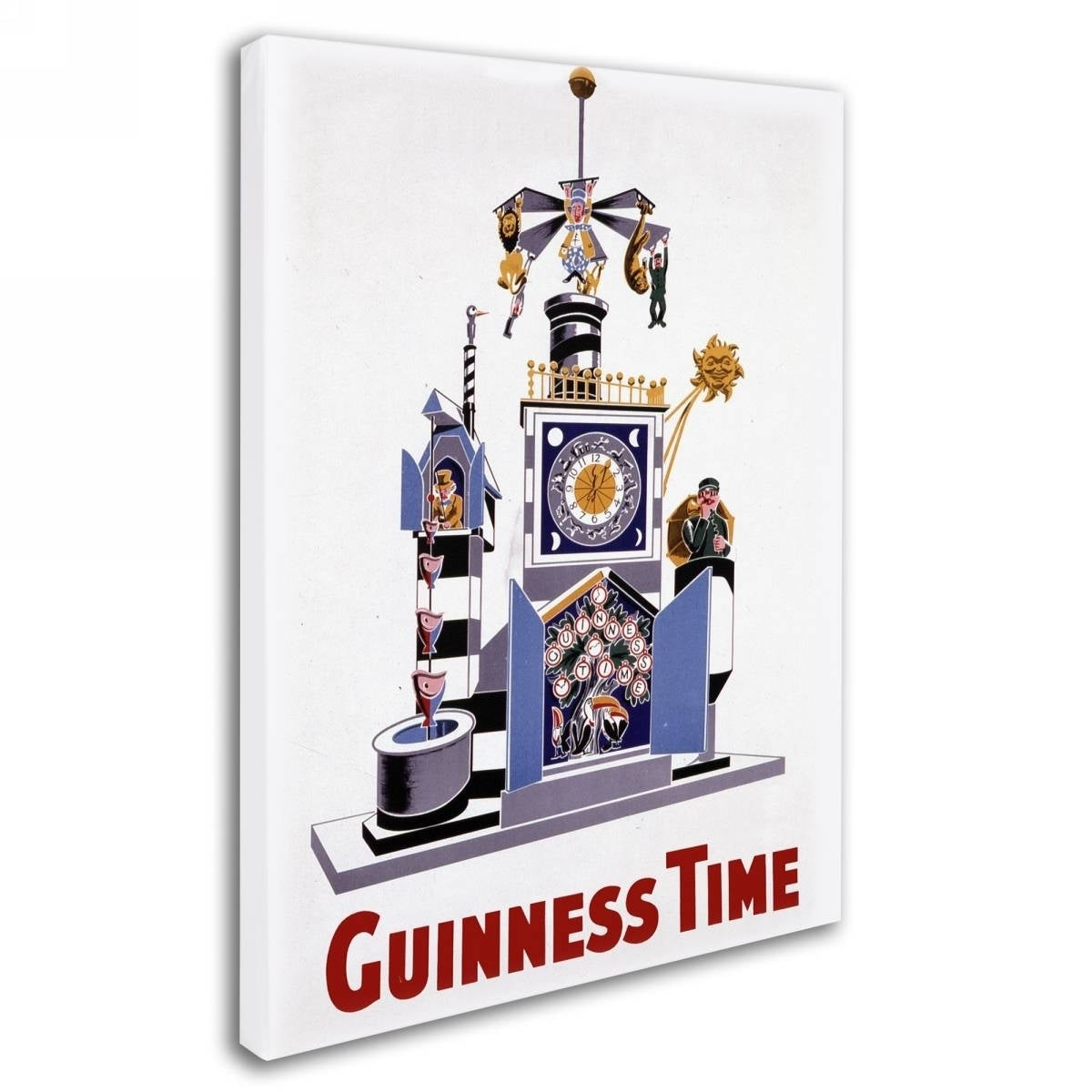 Guinness time - The Guinness Brewery invites you to experience the iconic brand in a unique and vibrant way through their captivating pop art. Indulge in the rich history and unmistakable taste of Guinness as you admire the Guinness Brewery 'Guinness Time I' Canvas Art.