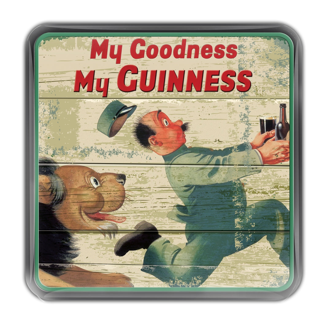 My goodness, my Guinness Lion magnet.