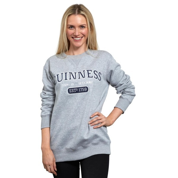 Guinness Grey Crew Neck Sweater