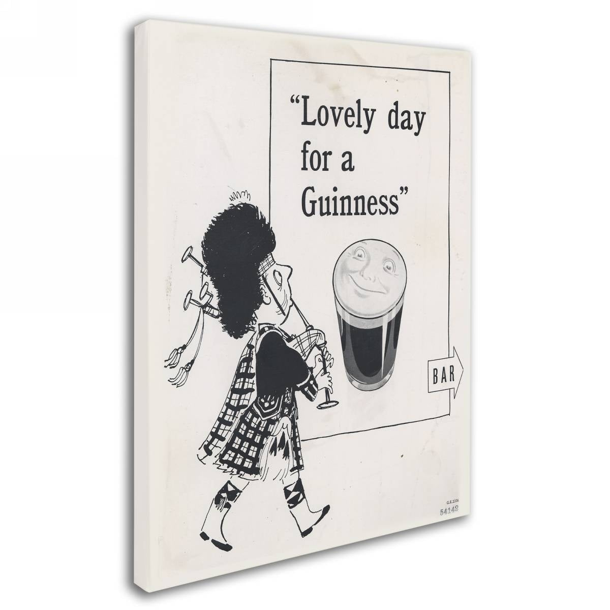 Lovely day for a Guinness canvas art print. 
Lovely day for a Guinness Brewery 'Lovely Day For A Guinness IV' Canvas Art.