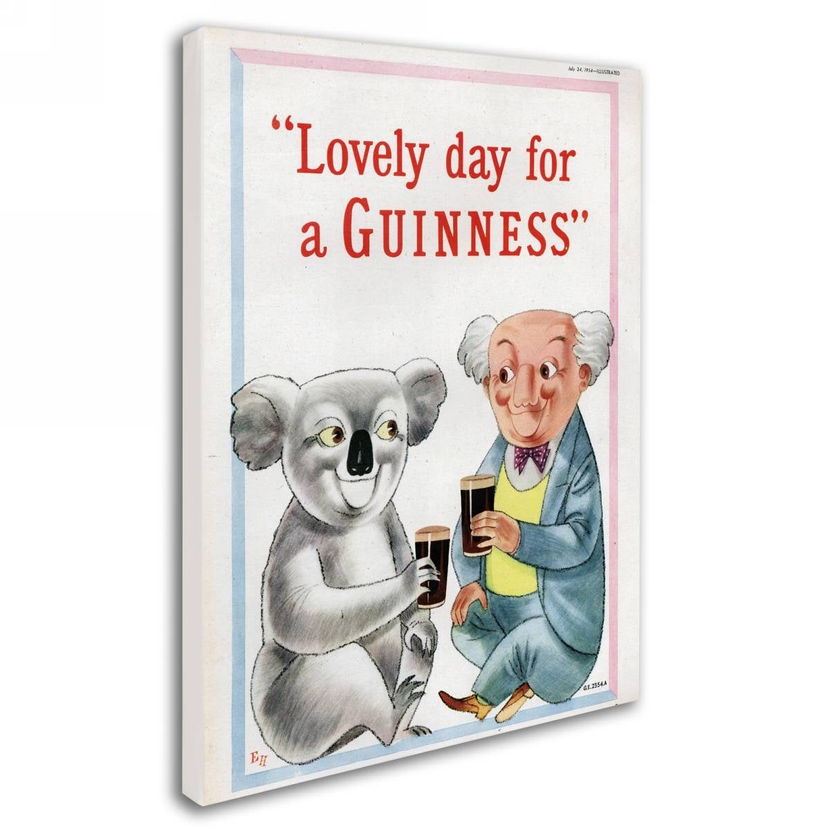 Lovely day for a Guinness Brewery 'Lovely Day For A Guinness XII' Canvas Art. Celebrate the iconic Irish dry stout with this beautiful artwork that showcases one of the most beloved beer brands in the world - Guinness.