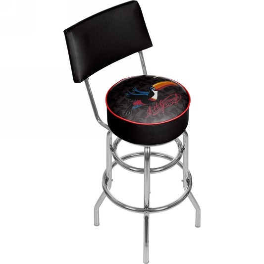A Guinness Swivel Bar Stool with Back - Toucan featuring a Guinness design.
