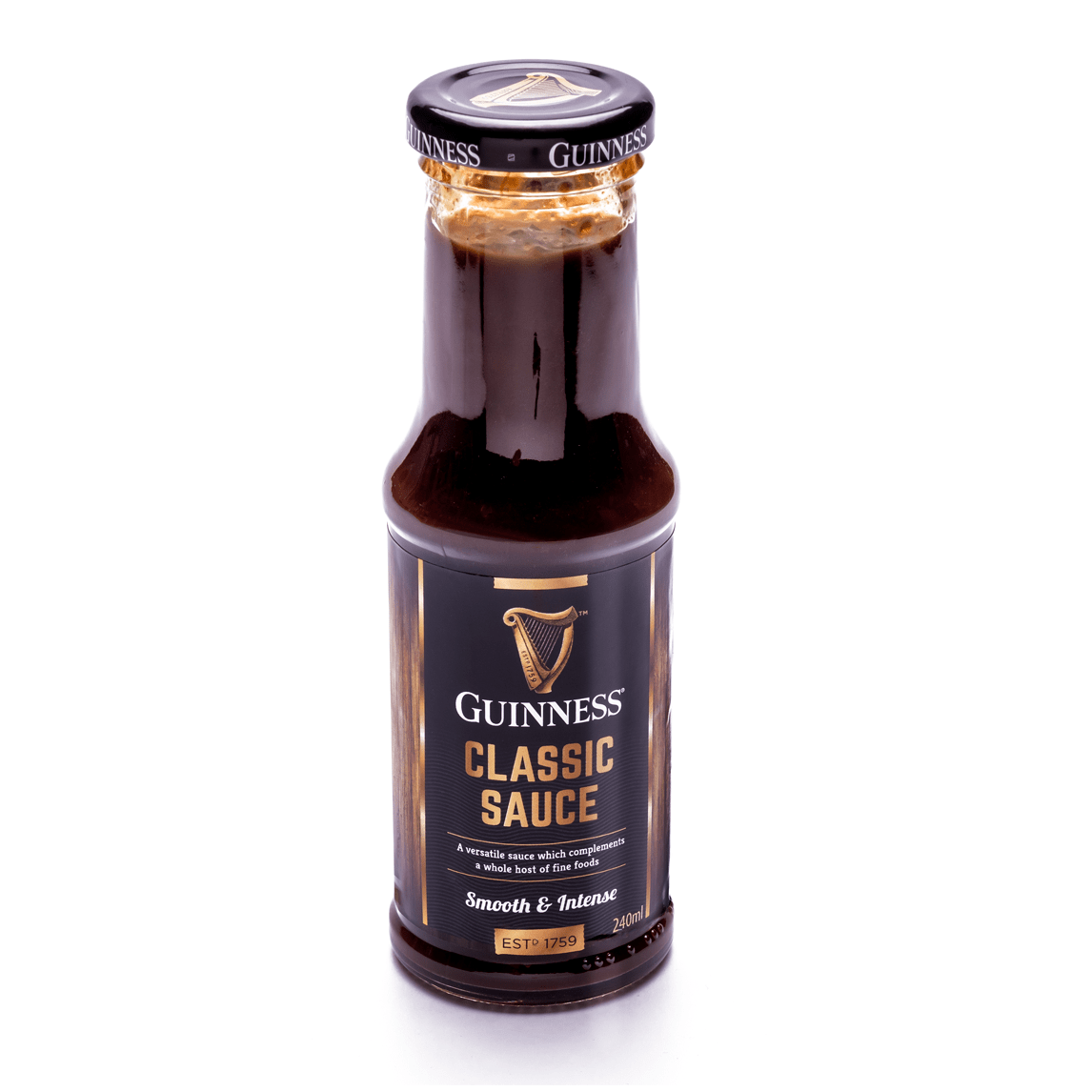 Guinness Kitchen Gift Box classic sauce served on a white background.
