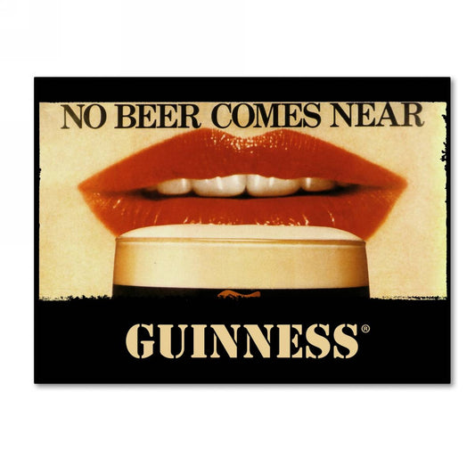 Guinness Brewery 'No Beer Comes Near' Canvas Art: No beer comes near this iconic poster.