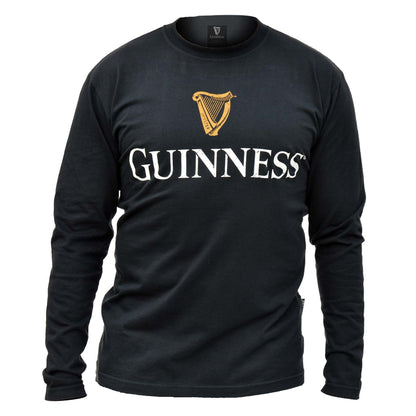 Guinness Black Trademark label Long sleeve Premium tee shirt