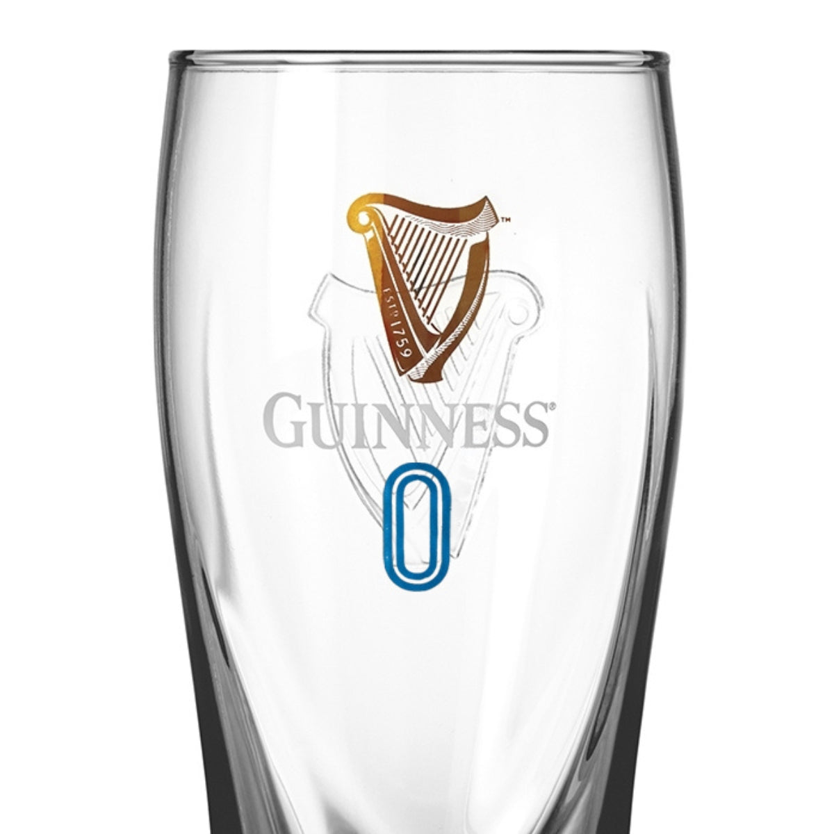 The Guinness Gravity & Gravity 0 Pint Glass Twin Pack from Guinness Webstore US features official logo designs—ideal glassware for enjoying your favorite non-alcoholic or classic Guinness.